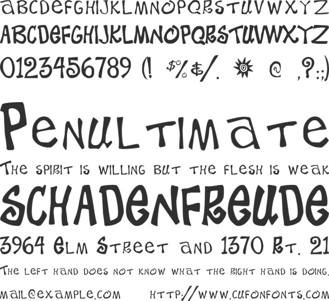 Beach Type font preview