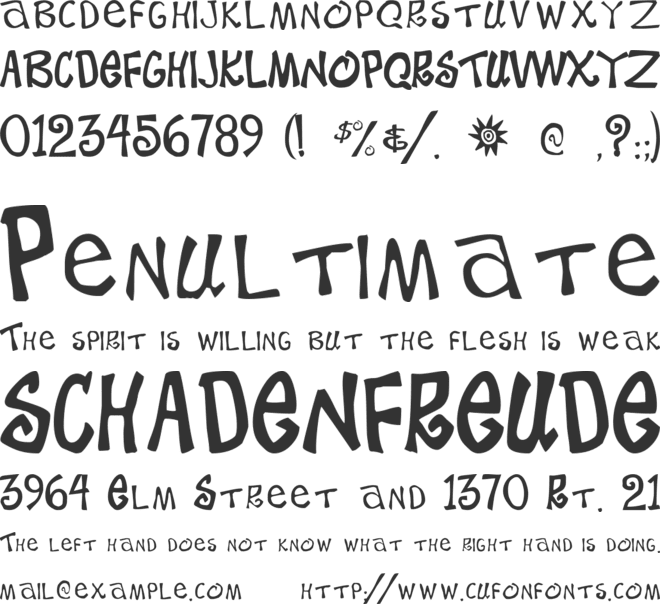 Beach Type font preview