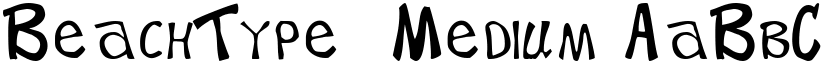 BeachType  Medium font