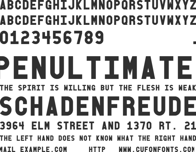 Old Block font preview
