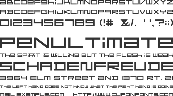 F-Zero GX Menu Font font preview