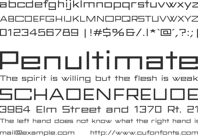 FuturBlock font preview