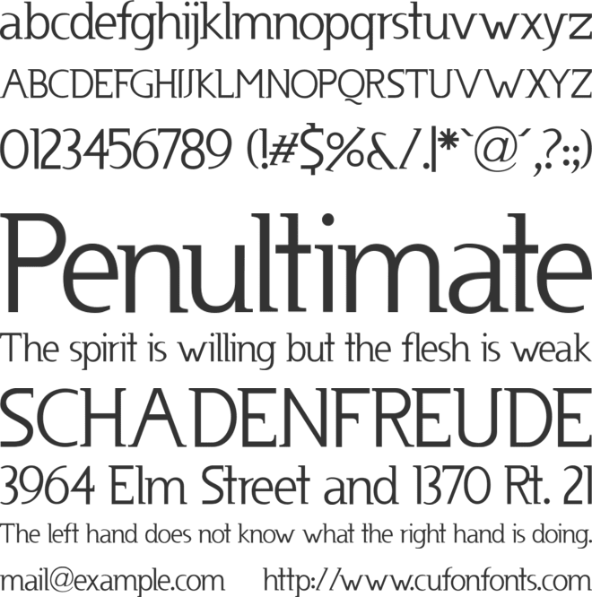 Usenet font preview