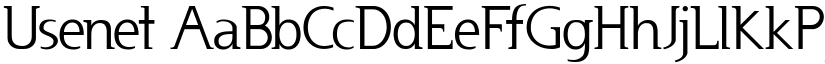 Usenet font