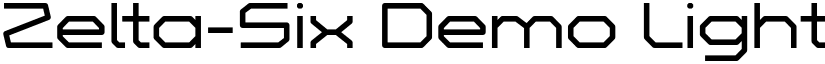 Zelta-Six Demo Light Regular font