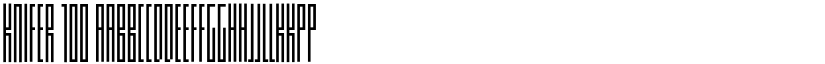 Knifer 100 font