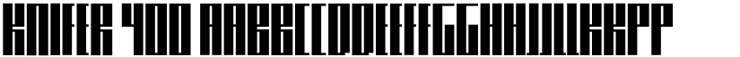 Knifer 400 font