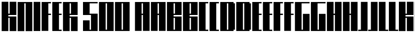 Knifer 500 font