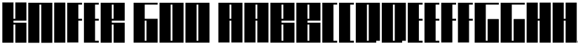 Knifer 600 font