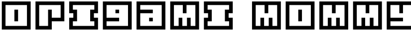 Origami Mommy Regular font