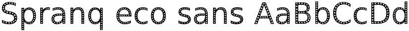 Spranq eco sans font