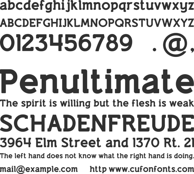 Lifestyle Marker M54 font preview