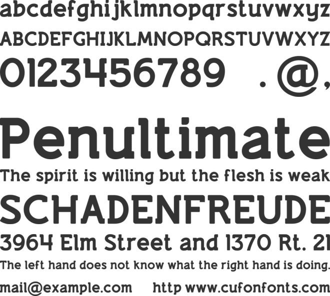 Lifestyle Marker M54 font preview