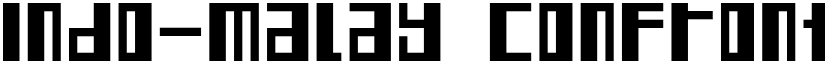 Indo-Malay Confrontation Regular font