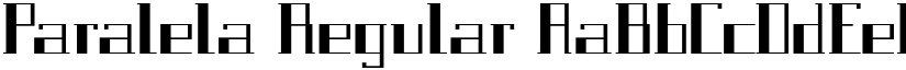 Paralela Regular font