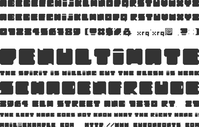 Fat Ass font preview