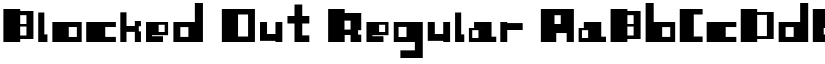 Blocked Out Regular font