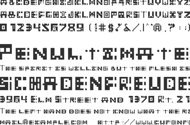 Masked font preview