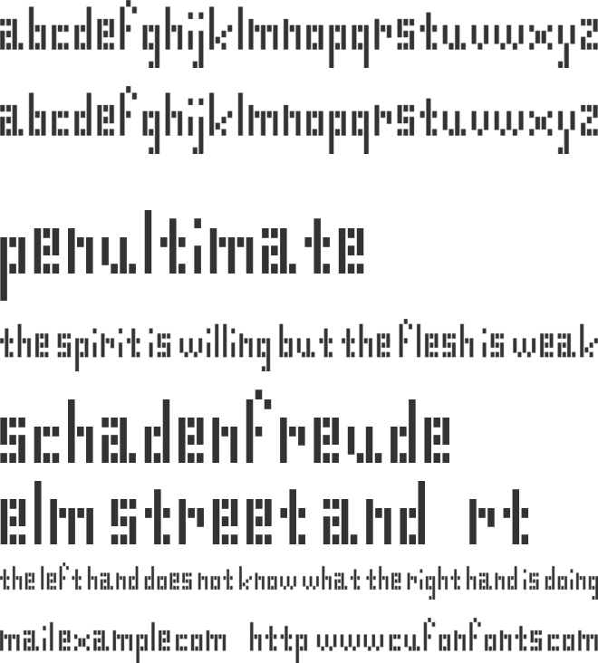 Receipt Paper Radiation font preview