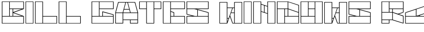 BILL GATES WINDOWS font download