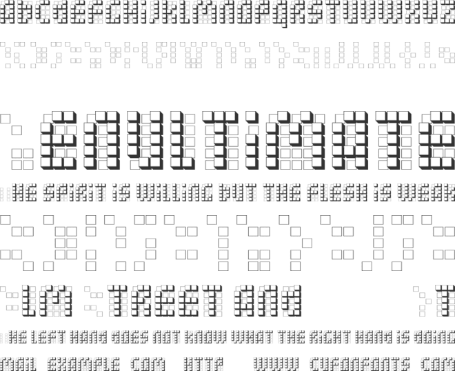 bleuck font preview