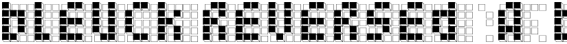 bleuck reversed font