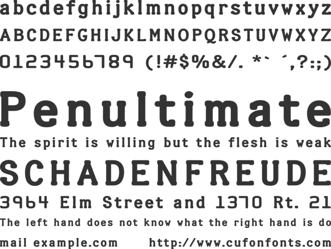 Halter font preview