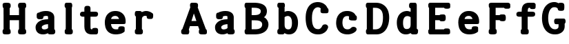 Halter font