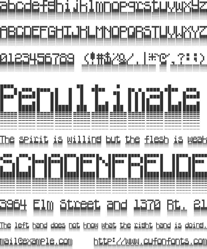 WhatUP font preview