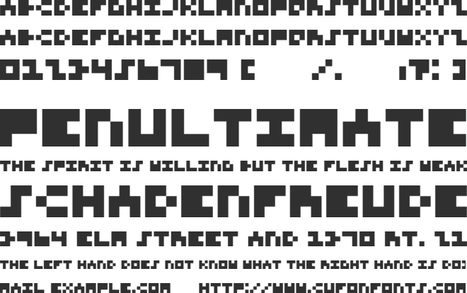 3x3 Font for Nerds font preview