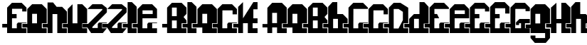 Fonuzzle Black font