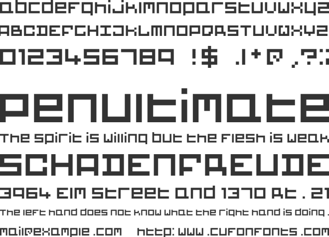 BIGBLOCKS font preview