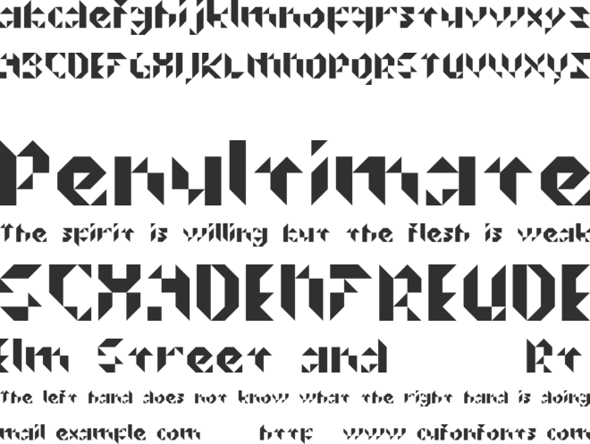 Prismakers font preview