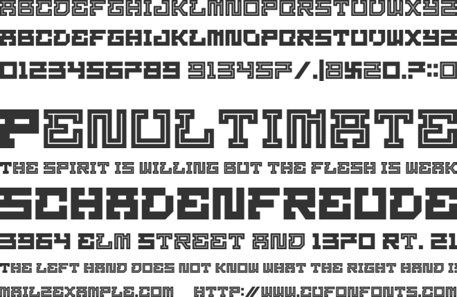 HOMIGOS font preview