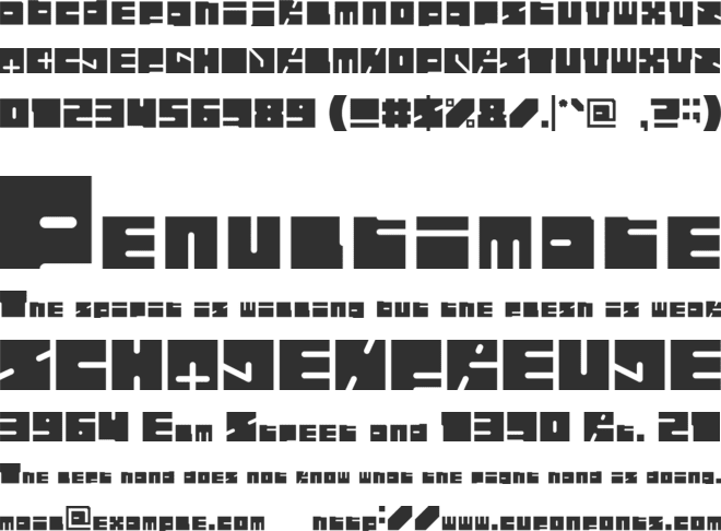Highway Patrol font preview