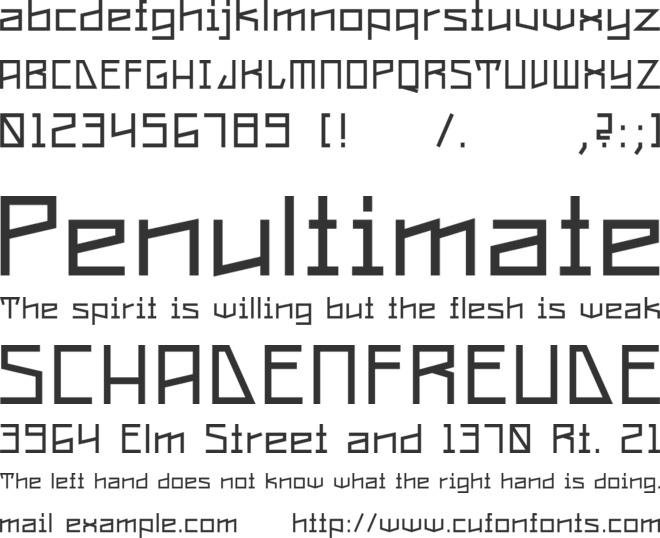 Constructa font preview