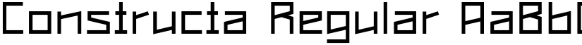 Constructa Regular font