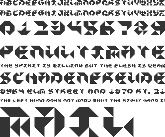 Particulator III font preview