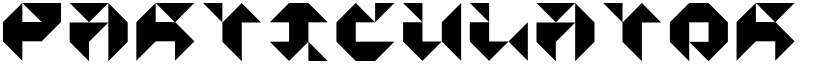 Particulator III Regular font