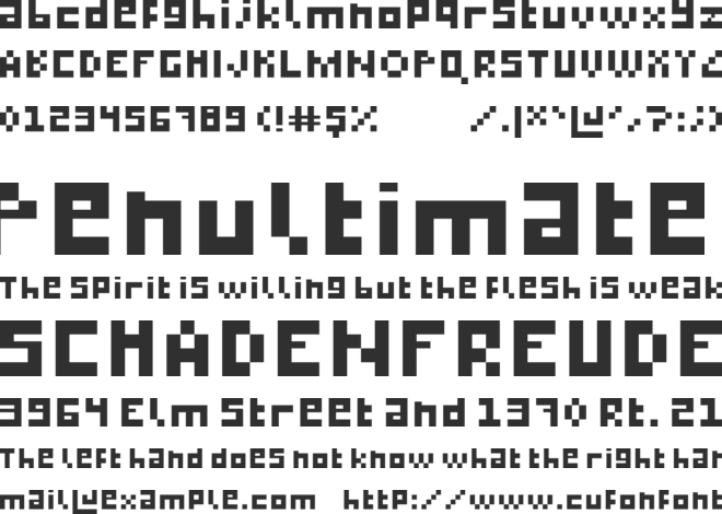 boldp font preview
