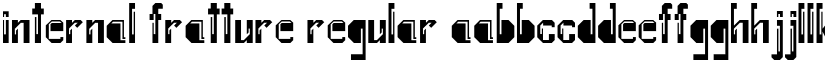 Internal Fratture Regular font