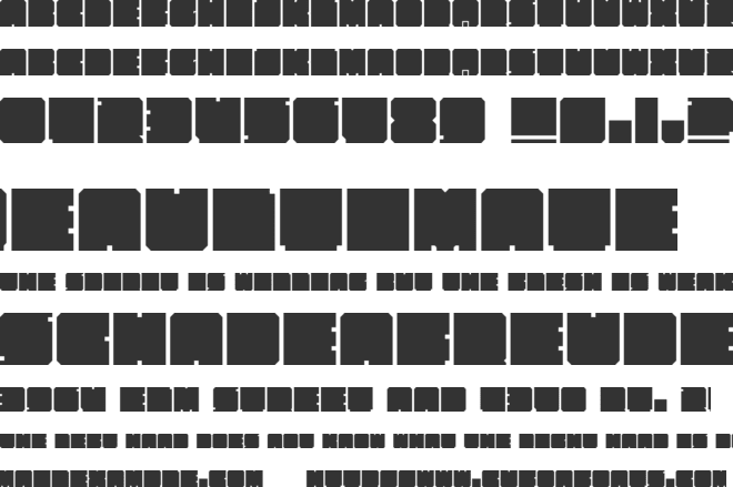 Kasual Bloks font preview