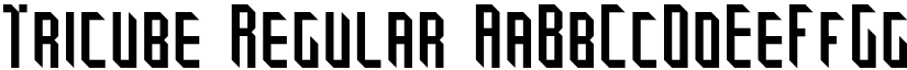 Tricube Regular font