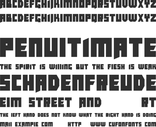 Dear Insanity font preview