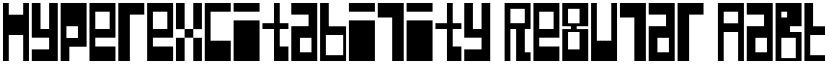 Hyperexcitability Regular font