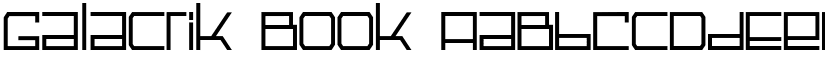 Galactik Book font