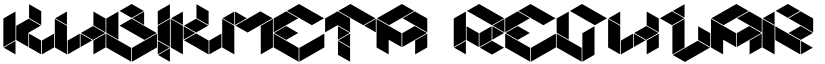 Kubikmeta Regular font