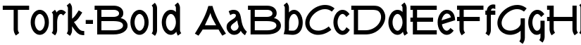 Tork-Bold font