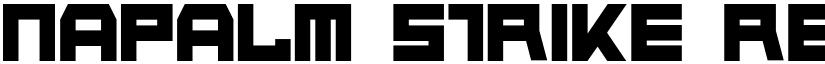 Napalm Strike Regular font