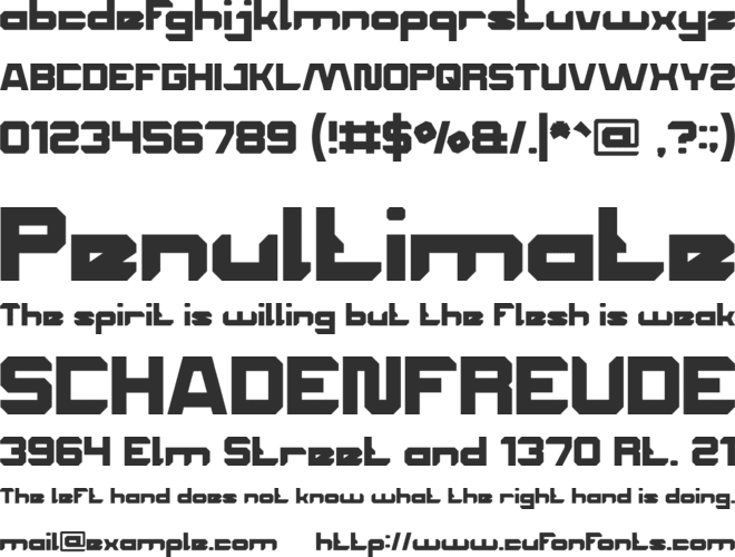 House Music font preview